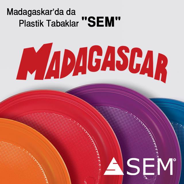 Plastic plates in Madagascar